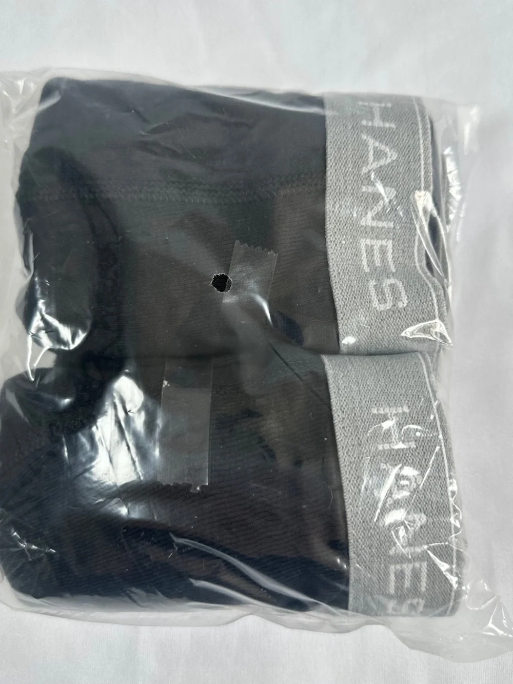 Men's Hanes Comfort Flex Boxer Briefs Underwear Black Size Large New 2 Pair